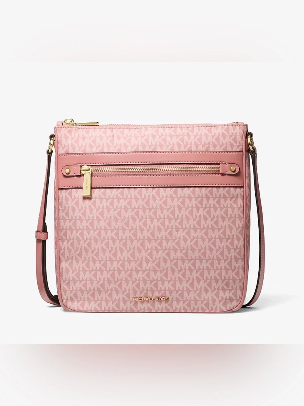 Michael Kors Blush Pink Signature Crossbody Bag  Canvas Women’s